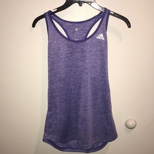 Purple adidas workout tank